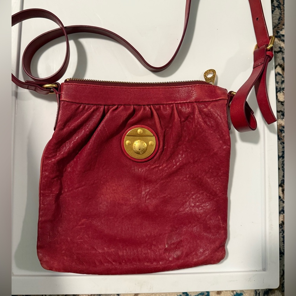 Marc by Marc Jacobs Sia leather cross body in red